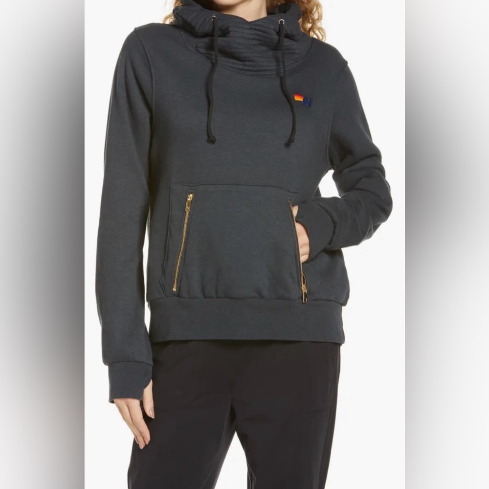 Aviator Nation Ninja Hoodie in Charcoal